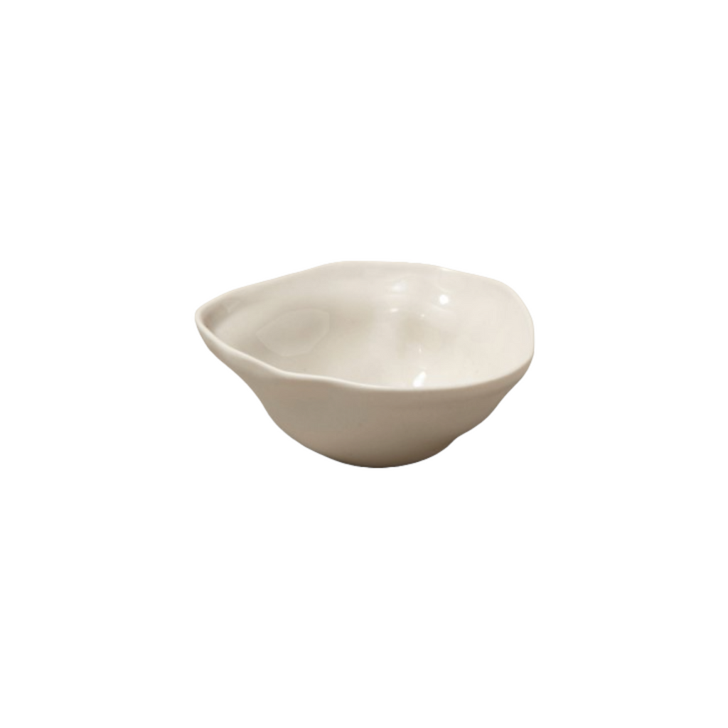 Stoneware Pinch Bowl White
