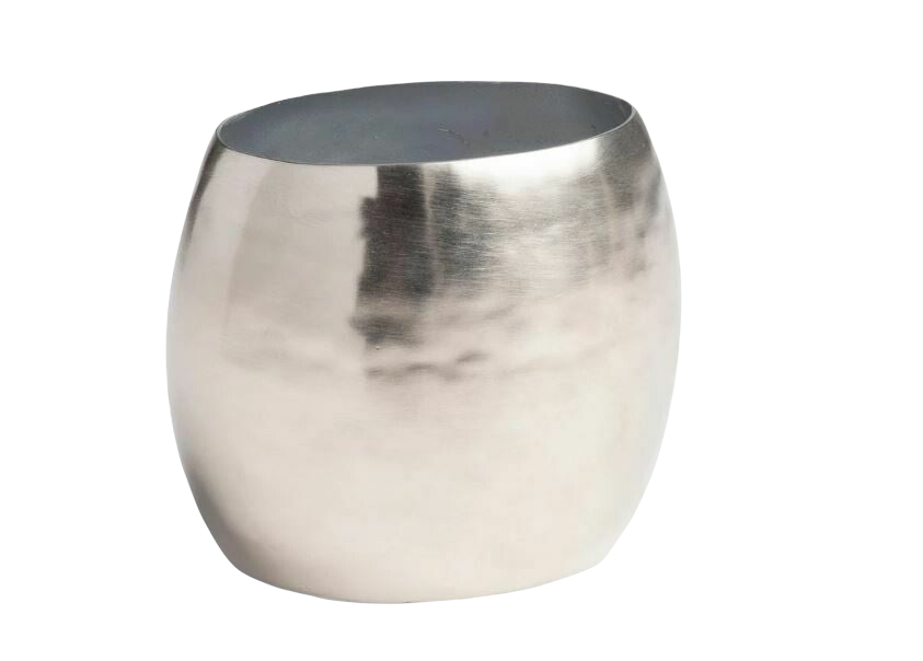 Hammered Silver Toothbrush Holder