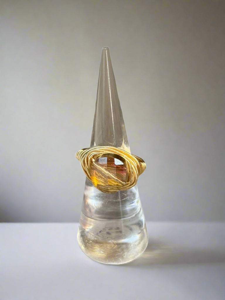 Colorado Topaz Swarovski Ring