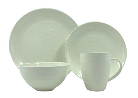 Ivory 4-Piece Hand-glazed Dinnerware | NUANCE home + lifestyle