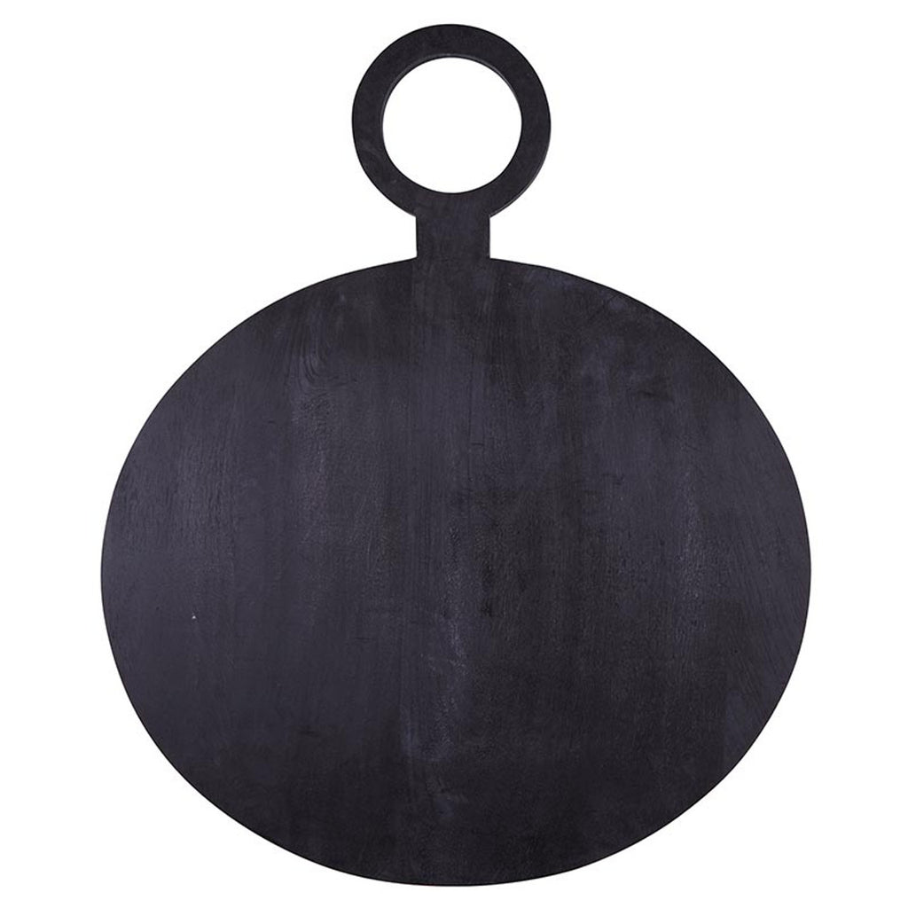 Medium Round Black Mango Wood Board