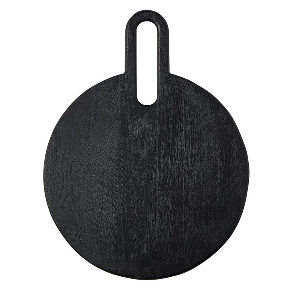 Round Wood Board - Black