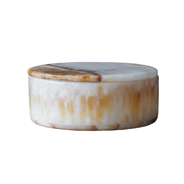 Round Onyx Box w/ Lid