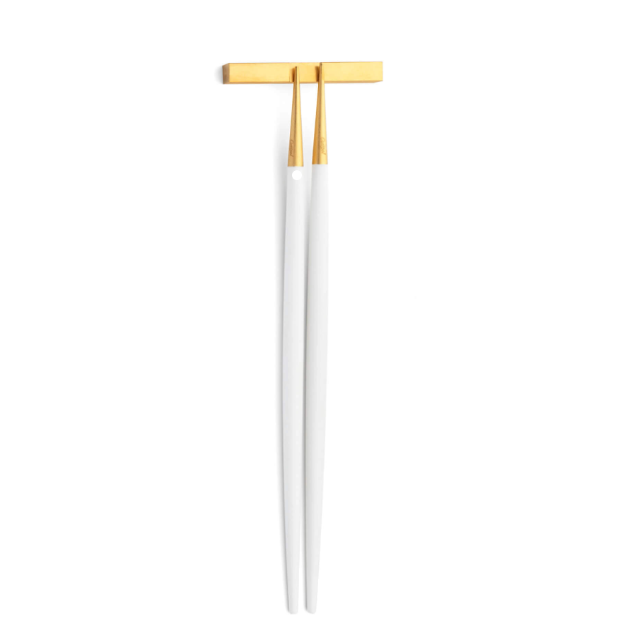 Three Piece Chopsticks Set -White