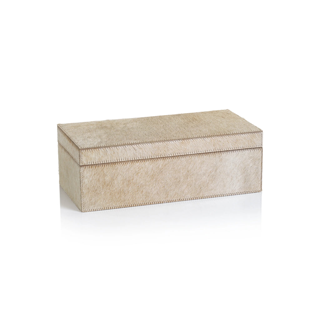 Hair on Hide Leather Box - Medium