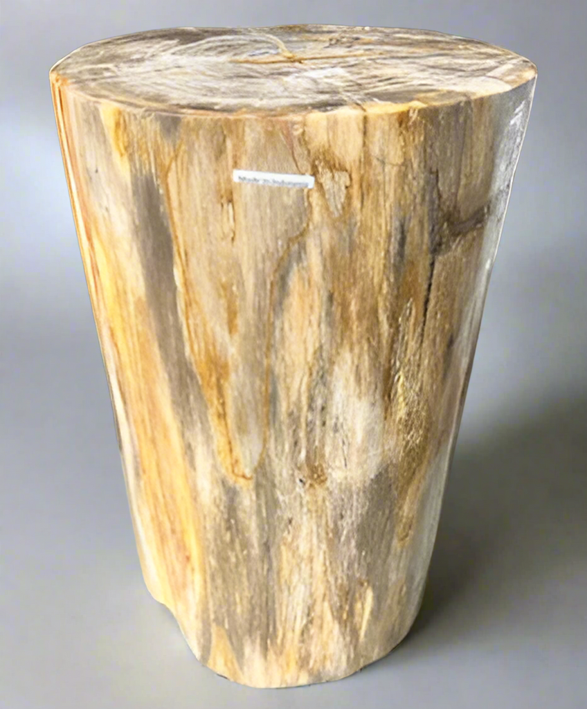 Light Brown Polished Stump Stool