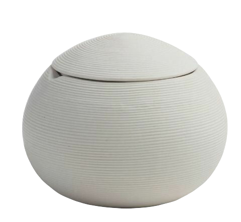 White Porcelain Cotton Jar