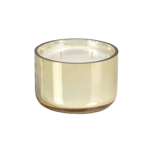 Siberian Fir Gold Glass 2-Wick Candle