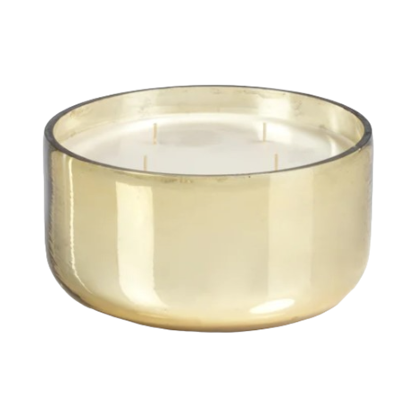 Siberian Fir Gold Glass 4-Wick Candle