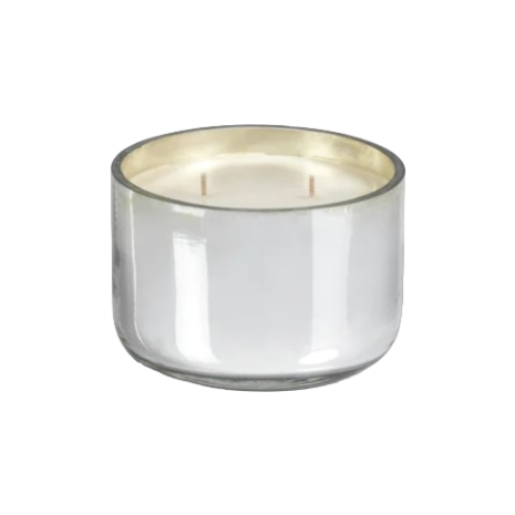 Siberian Fir Silver Glass 2-Wick Candle