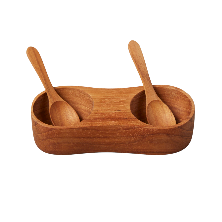 Teak Salt and Pepper Cellar XL
